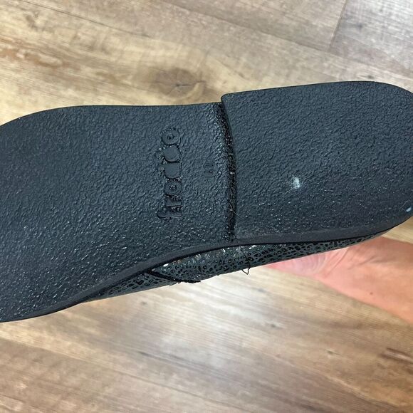 Froddo Leather Suede Snakeskin Print Black Boots Metallic Women's 40 US 9 NWT - Picture 5 of 10